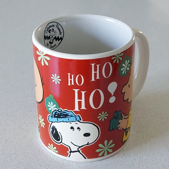 PEANUTS Charlie Brown & Snoop 60th Anniversary Collectible Holiday Mug - Picture 2 of 11